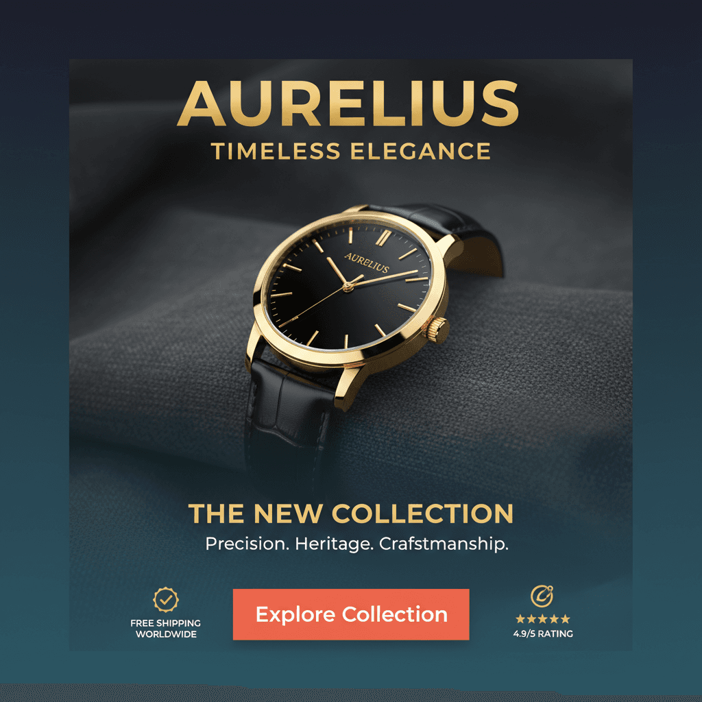 Sleek podcast or audio app interface mockup, dark mode minimal aesthetic, glowing gold gradients, sophisticated UI presentation, editorial typography.