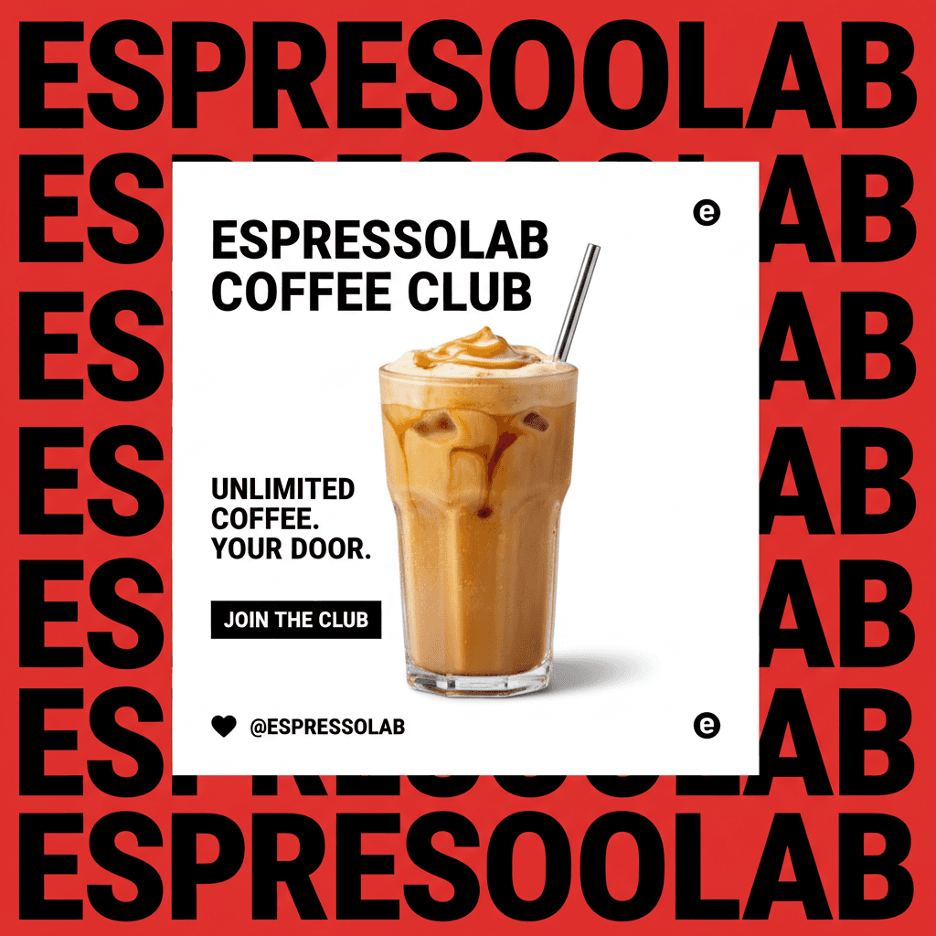 Create an Instagram Story graphic for the same coffee brand promoting a limited-time 20% off offer. Bold, scroll-stopping, with urgency.